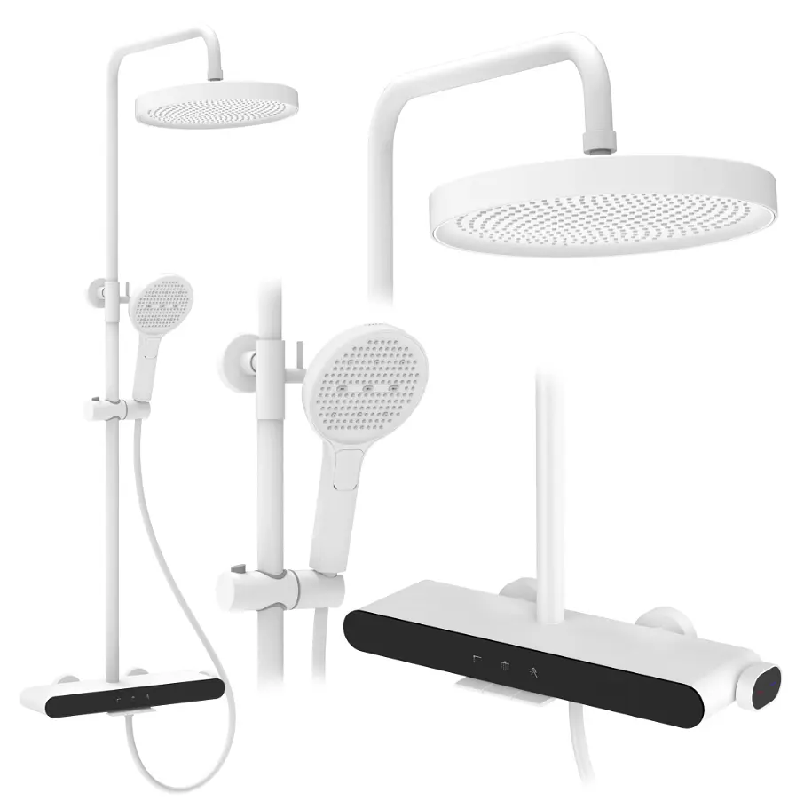 Душова система з виливом Rea Farel white REA-P0353