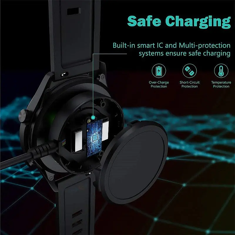 Зарядний пристрій Amazfeel для смартгодинника Huawei GT2/ GT 2e/ GT/ Honor Magic/ Watch 2 42 46 мм Black - фото 7