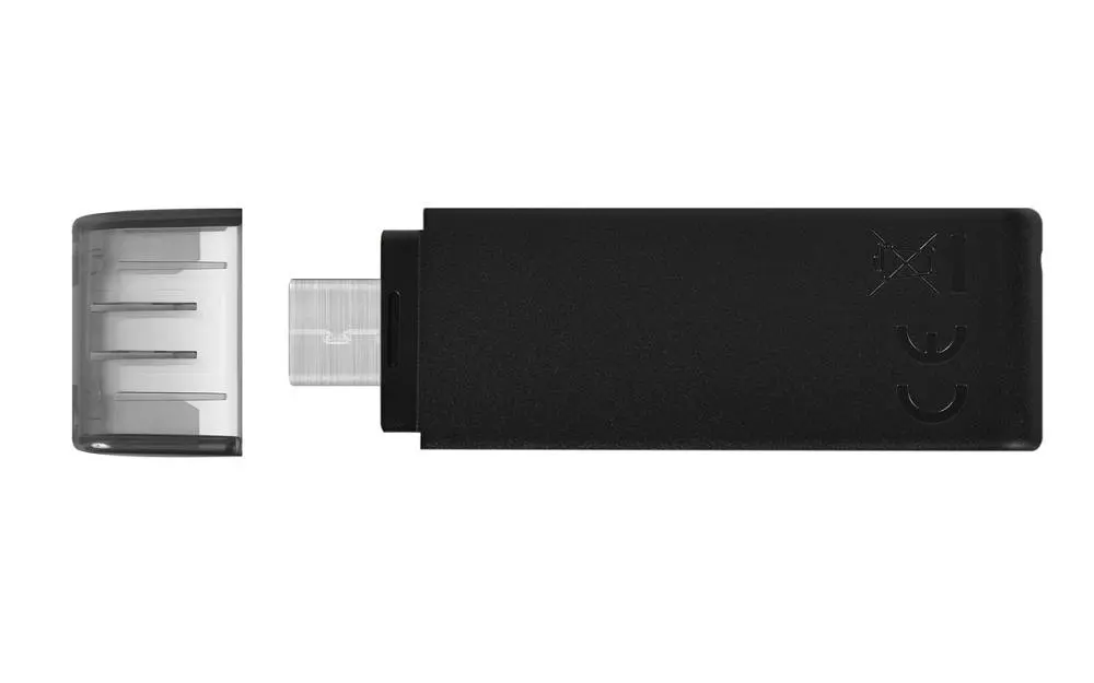 Флеш-накопичувач USB3.2 64GB Type-C Kingston DataTraveler 70 Black (DT70/64GB) - фото 3