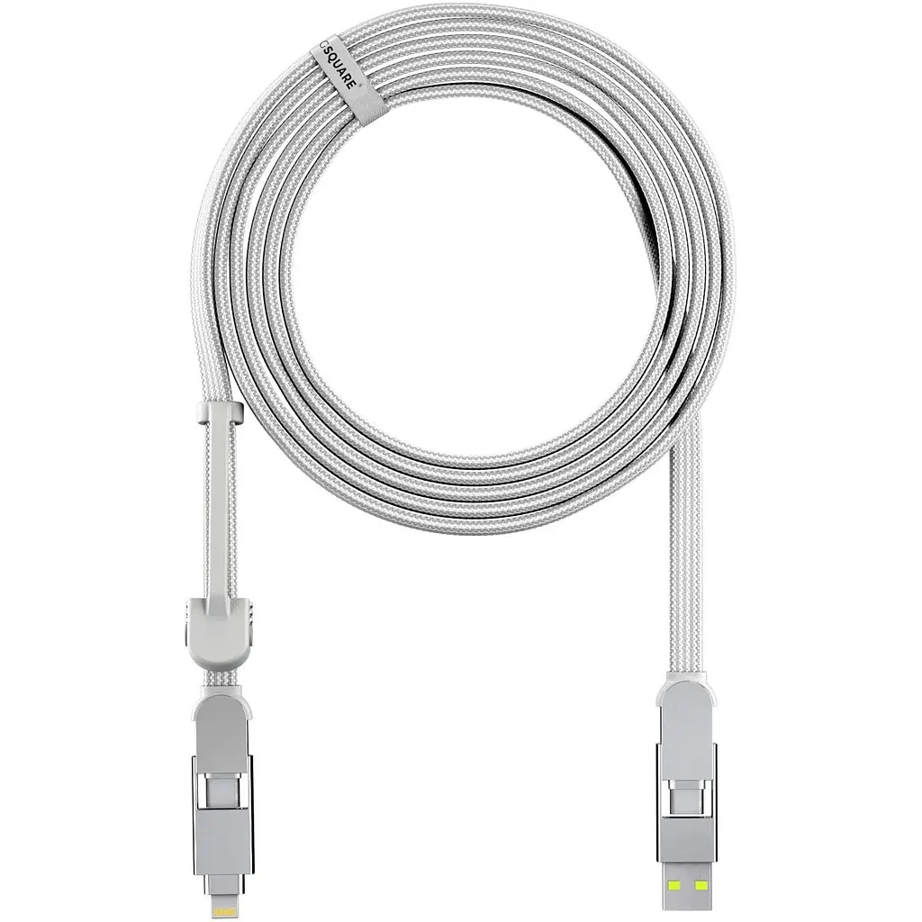 Кабель Rolling Square inCharge XL 3 м білий (XLL02R) - фото 2
