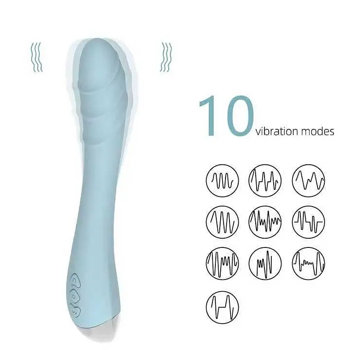 Вібратор Silver Fox для стимуляції точки G USB Синій K0825-2 - фото 6