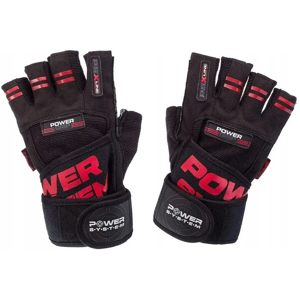 Перчатки для фитнеса Power System PS-2800, Black/Red - L - фото 6