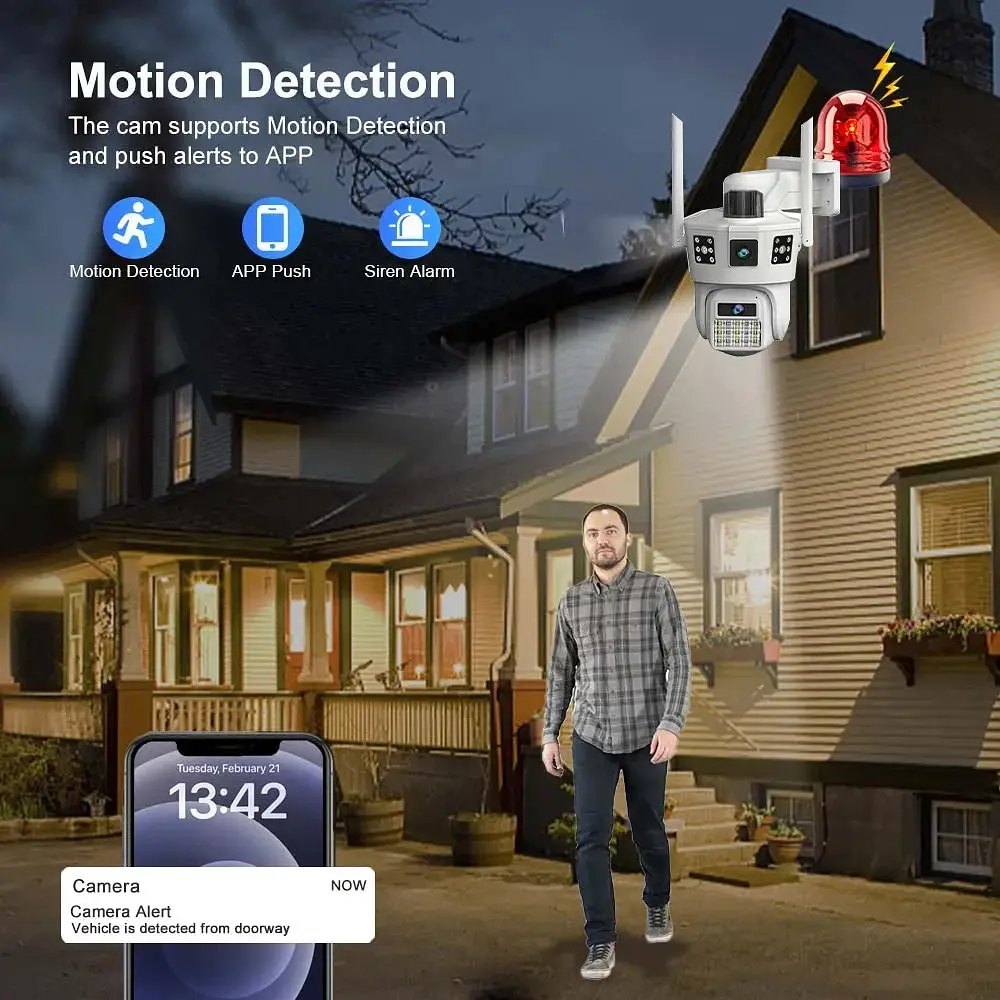 Камера XPRO на 3 линзы с Wi-Fi и солнечной панелью SD 39 (44563-_1065) - фото 4