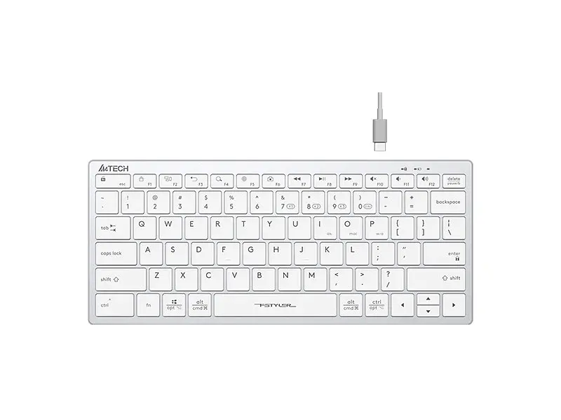 Клавіатура A4Tech Fstyler FBX51C White