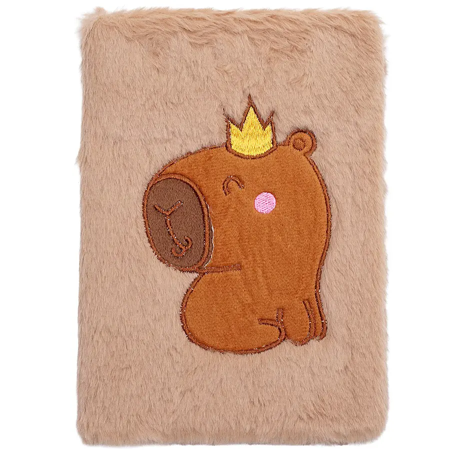 Блокнот плюшевый ZiBi Kids Line Capybara 3 А5 80 листов в клетку, дизайн в ассортименте (ZB.700017) - фото 4