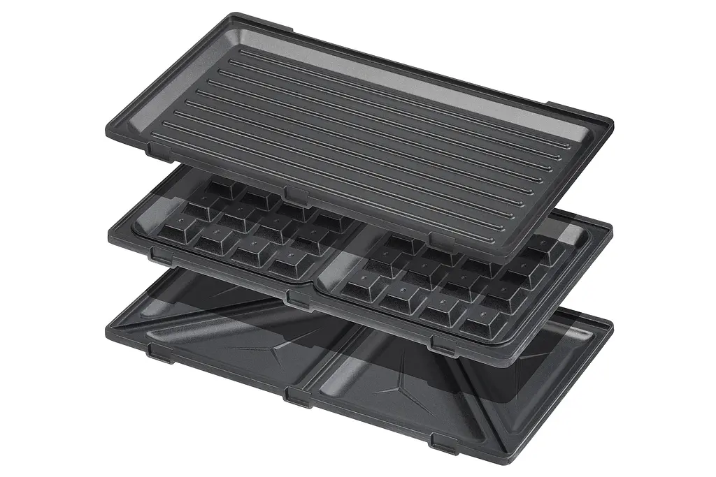 Мультимейкер Ardesto SM-H300B 3 сменные плиты 700 Вт черный - фото 3