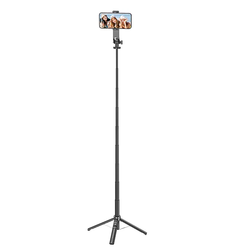 Селфі-монопод HOCO K21 Stream aluminum alloy live broadcast holder Black - фото 7