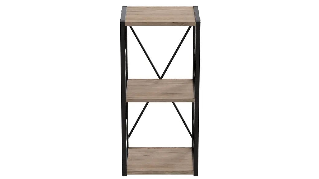 Етажерка 3/34 Ferrum-decor Серії Коннект 73x34x28 чорний ДСП Дуб Сан-Марино 16мм (FRD-104290) - фото 5