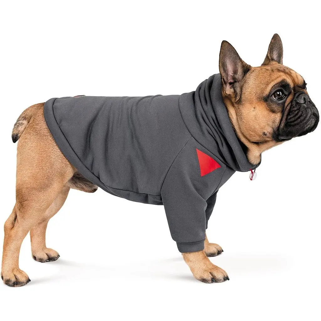 Худі для собак Pet Fashion Snoodie M сірий - фото 2