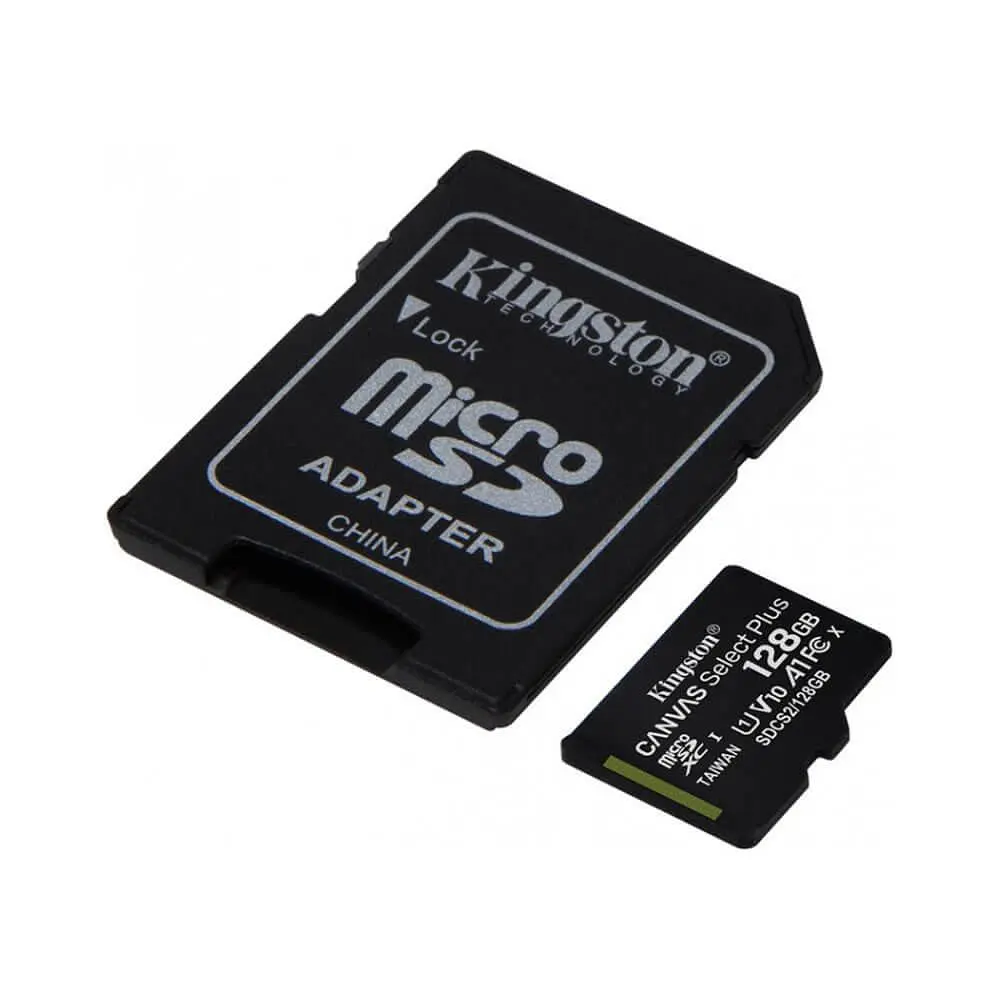 Карта пам'яті Kingston 128 GB microSDXC Class 10 UHS-I Canvas Select Plus + SD Adapter SDCS2/128GB - фото 5