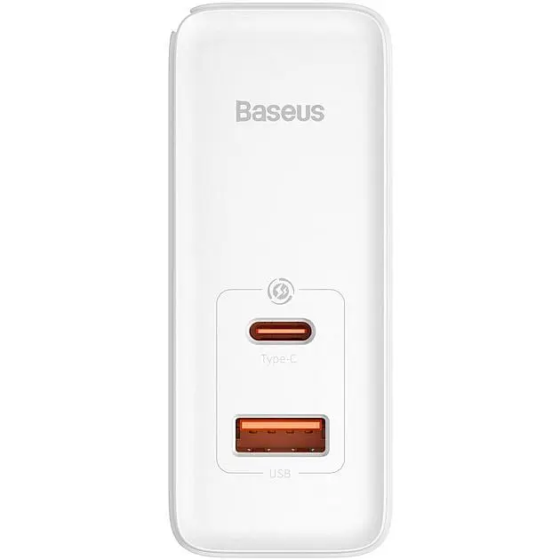 Сетевое зарядное устройство Baseus GaN5 Pro Fast Charger C+U 100W White - фото 6