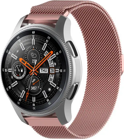 Універсальний ремінець для смарт-годинників DK Metal Milanesse Loop Magnetic Band 22mm Rose Gold [78205] - фото 3