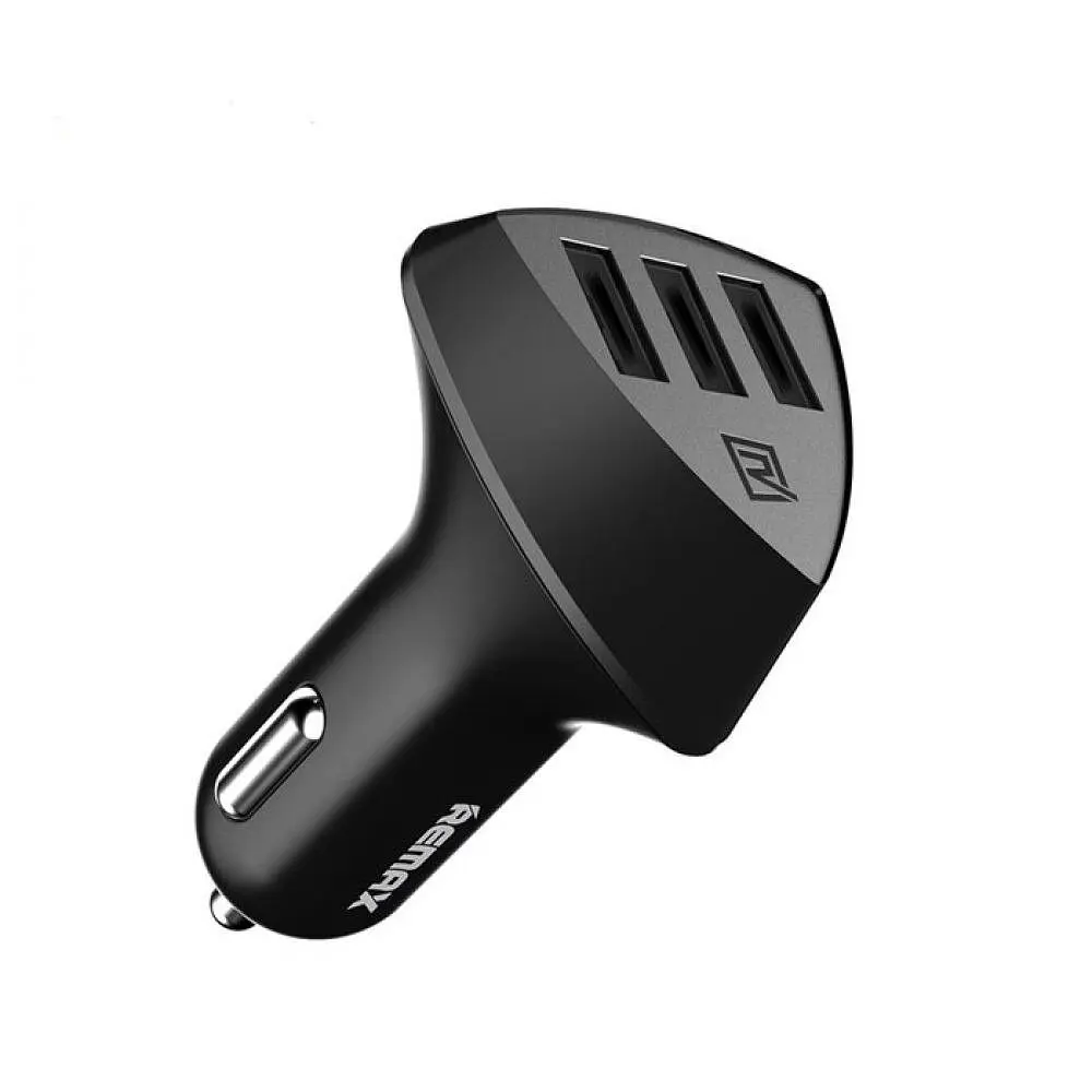 Зарядка автомобільна - адаптер 3 порти REMAX Alien III Series 49.5W 2 USB+Type-C RCC323 чорний
