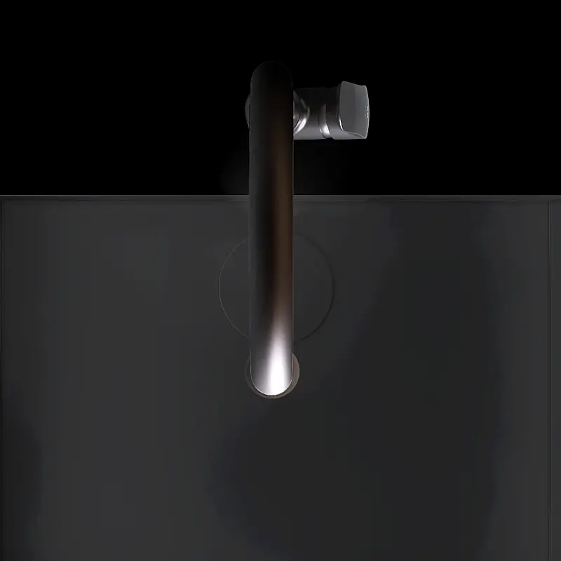 Смеситель для кухни на две воды Am.Pm Like black F8007802 Черный матовый - фото 6