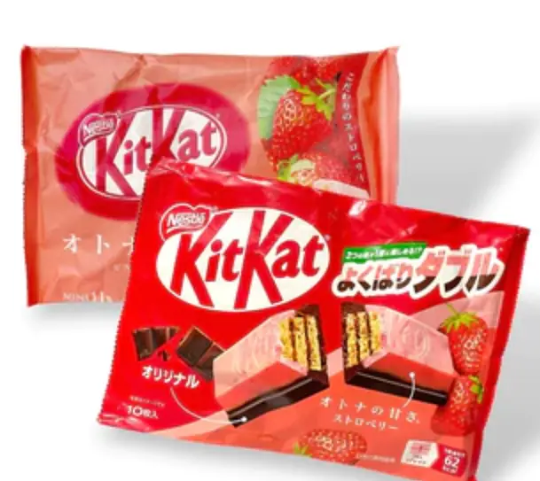 Шоколадні міні-батончики KitKat Yokubari Double Chocolates Strawberry Original 10шт х 11.3г - фото 7
