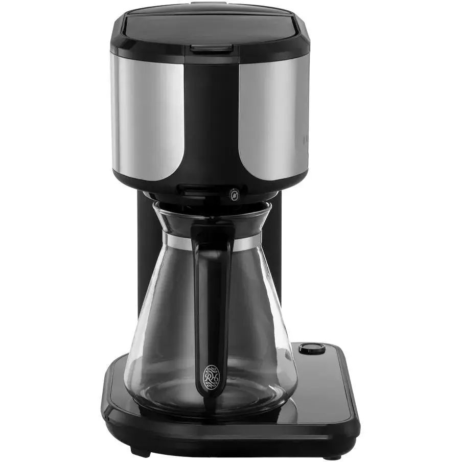 Кофеварка Russell Hobbs Attentiv, 1.25 л молотая черно-серебряная - фото 2