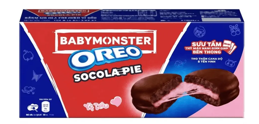 Шоколадні тістечка Oreo Socola Pie BabyMonster Chocolate Strawberry Cream 168г
