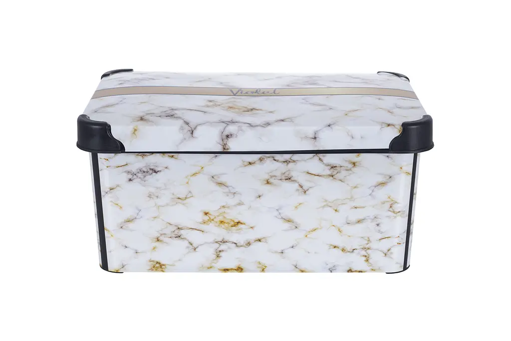 Контейнер VIOLET HOUSE DECOR Marble WHITE (6638133) - фото 2