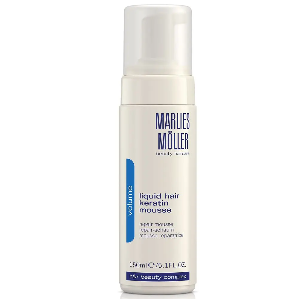 Мусс восстанавливающий структуру волос "Жидкий кератин" Liquid Hair Keratin Mousse Marlies Moller 150 мл - фото 2