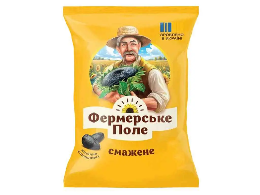 Насіння соняшника Фермерське поле Не солоне 220г смажене