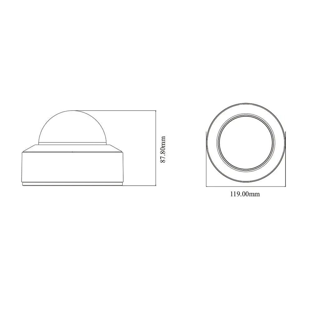 IP-відеокамера 5Mp TVT TD-9551E3B-A (D/PE/AR2) f=2.8mm з мікрофоном (77-00341) - фото 2