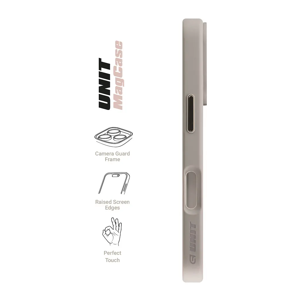 Чехол Apple iPhone 16 Pro, Unit MagSafe, серый, прозрачный, магсейф, ударопрочный, магнитный, панель-накладка с поддержкой MagSafe, с поддержкой беспроводной зарядки, TPU+PC, защита всего корпуса, ударопрочный, ArmorStandart (ARM78710) - фото 3