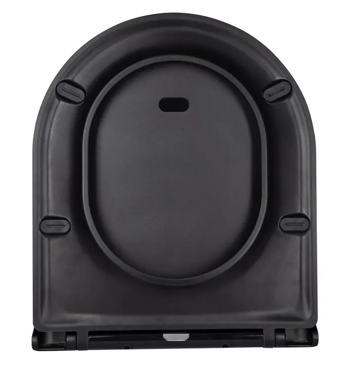 Сидіння для унітазу Qtap Robin Matt Black з мікроліфтом Slim Duroplast, Quick Release QT99HY2411MB - фото 4