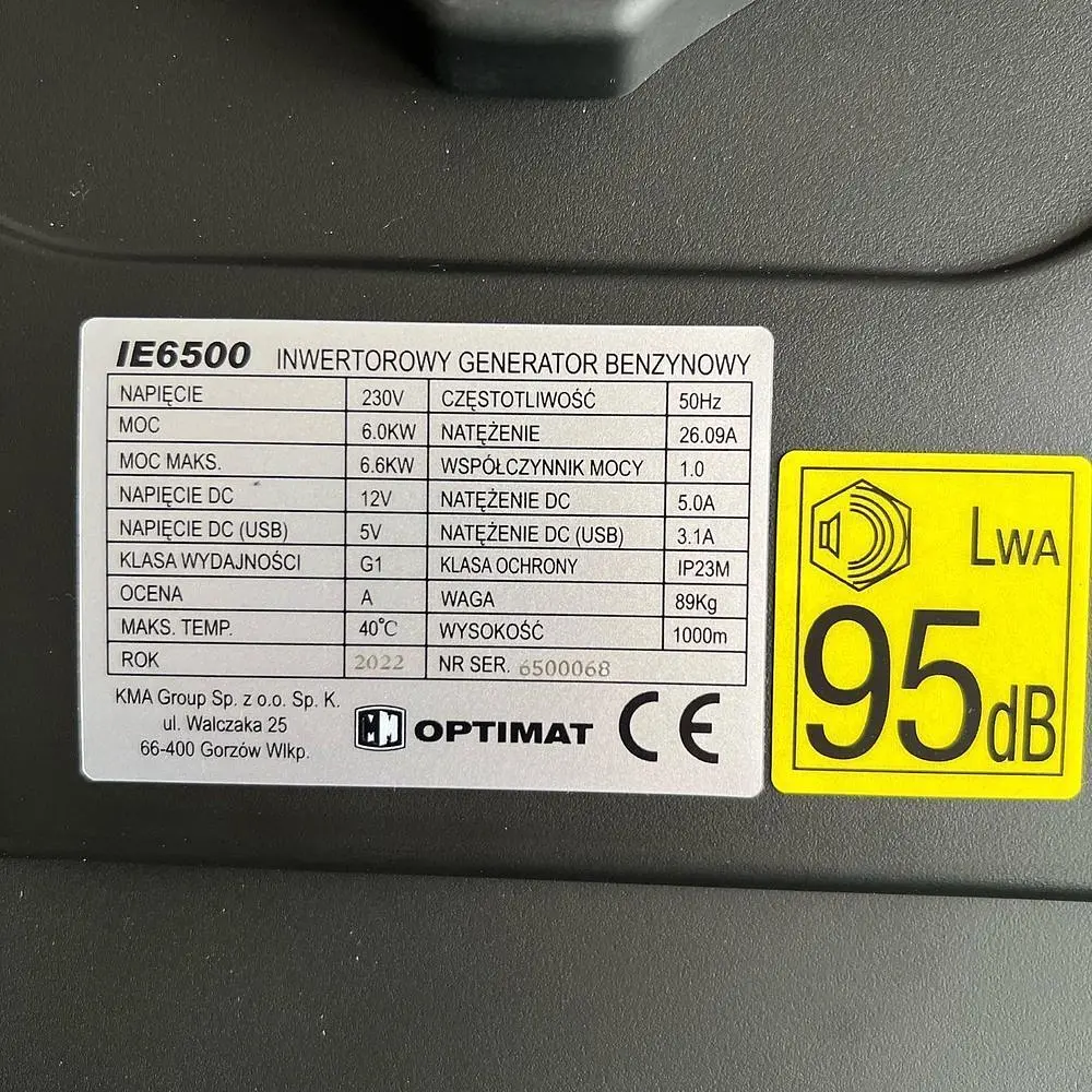 Інверторний бензиновий генератор Optimat Smart Energy IE6500 [160348] - фото 5