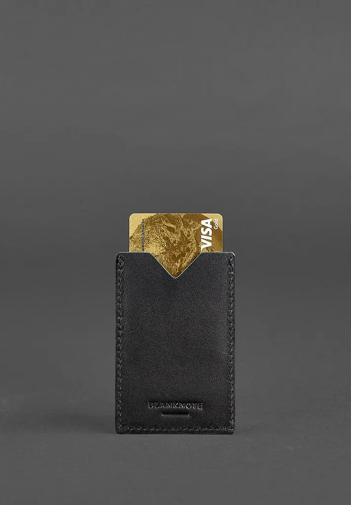 Кожаный кард-кейс 8.0 черный - фото 5