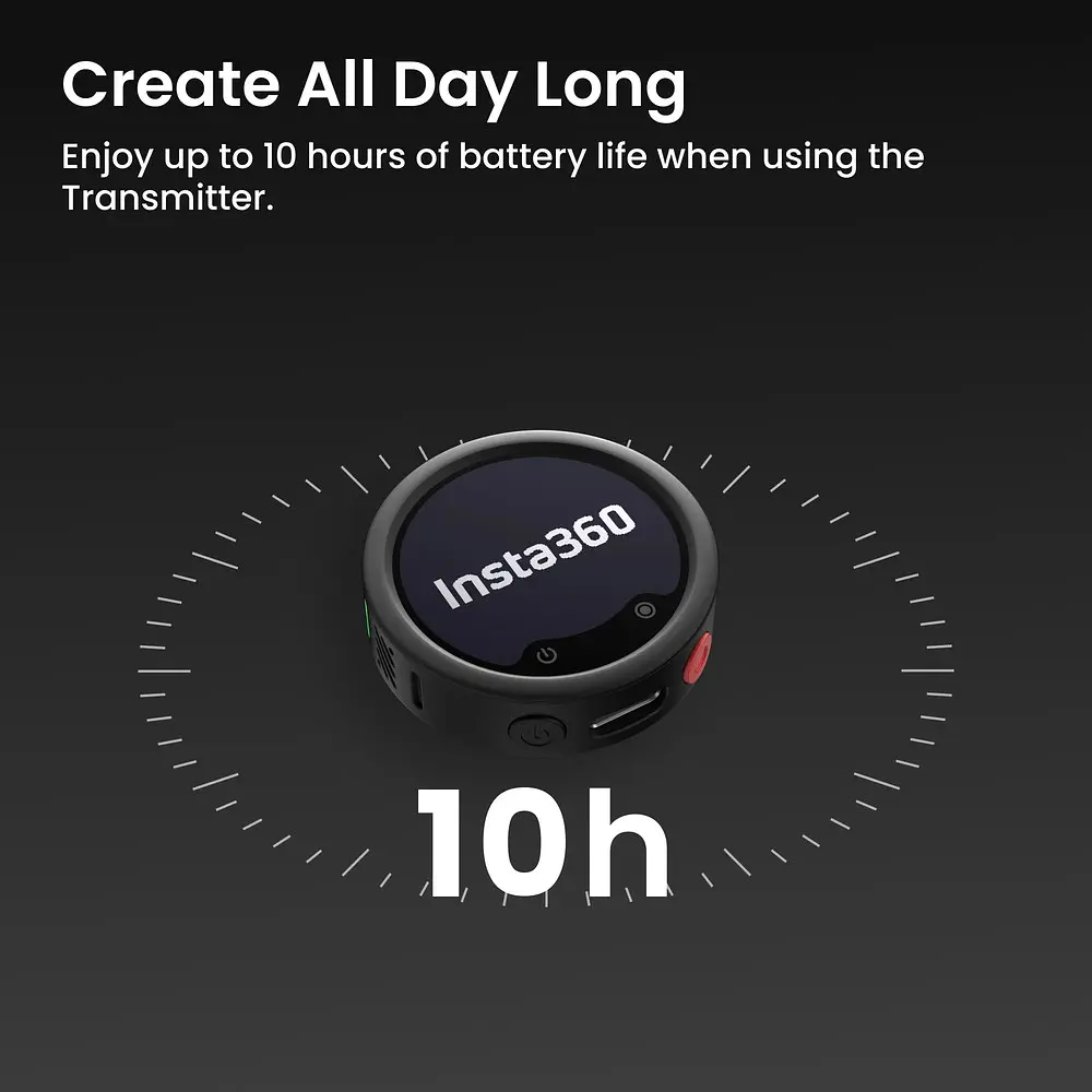 Бездротова мікрофонна система Insta360 Mic Pro (2TX+1RX) - фото 11