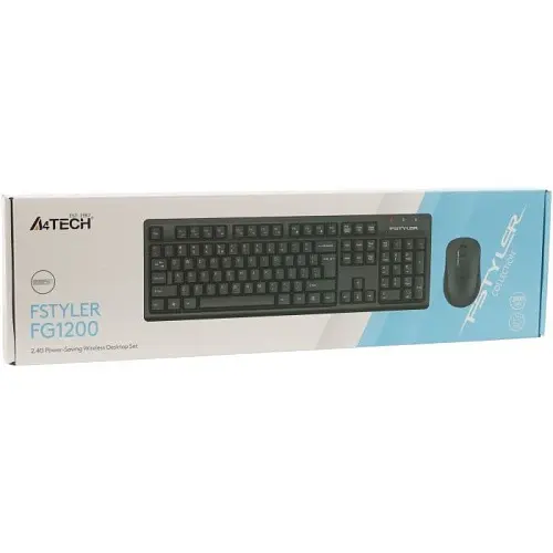 Комплект бездротовий A4Tech FG1200 "Fstyler", Black, USB 2.4GHz - фото 5