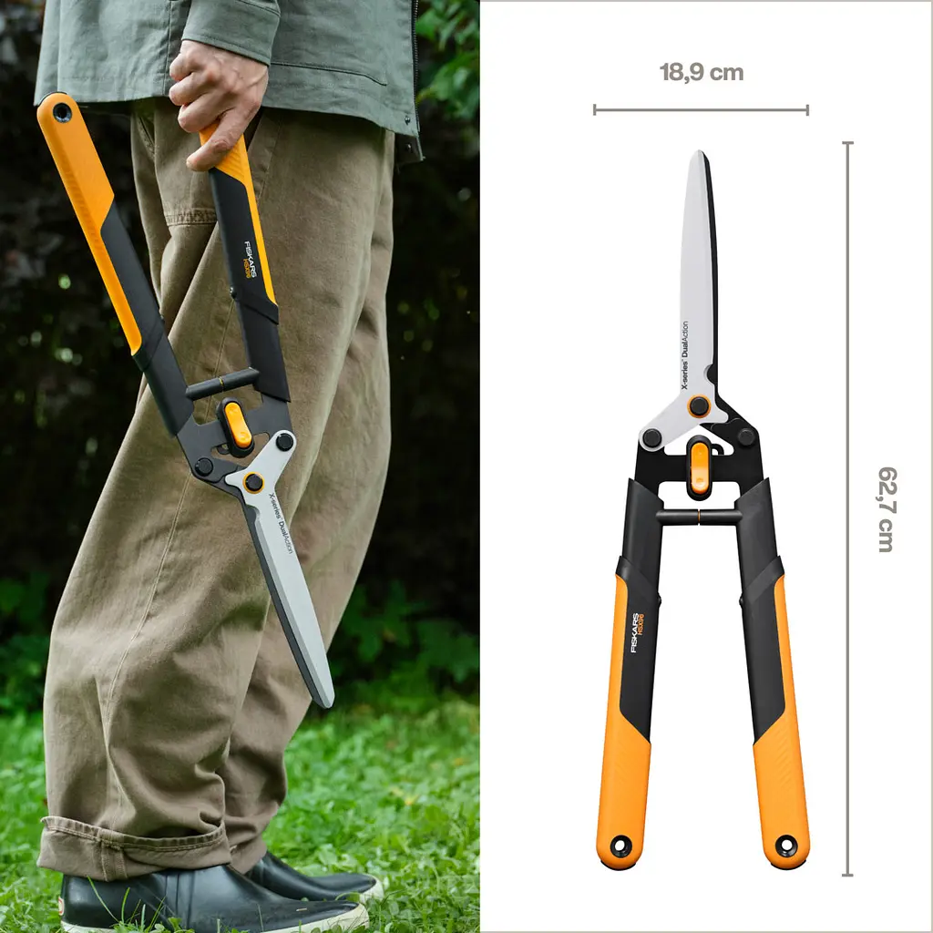 Садові ножиці Fiskars DualAction HSX96 (1080134) - фото 2