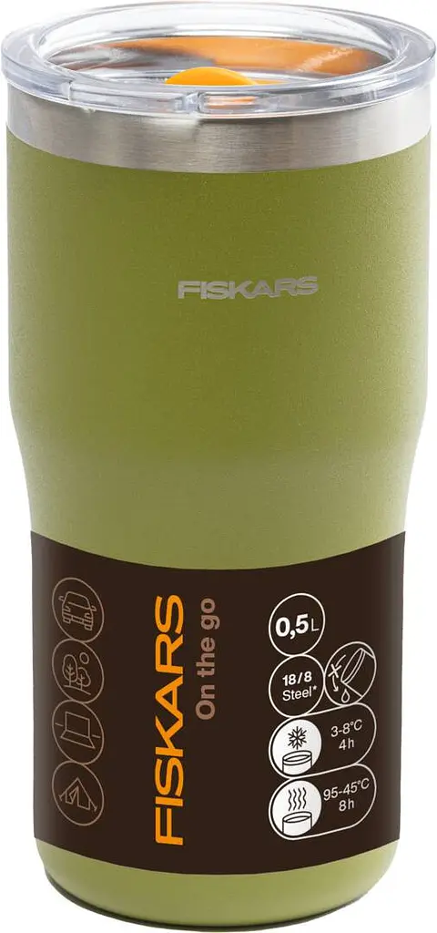 Термокружка Fiskars On-the-go 0.5 л, колір кропива (1078763) - фото 3