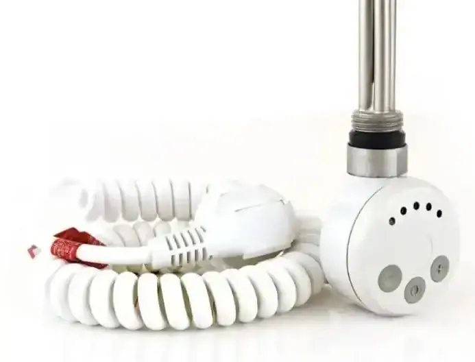 ТЕН для рушникосушки Terma MEG з електронним термостатом 600W Білий + трійник - фото 5