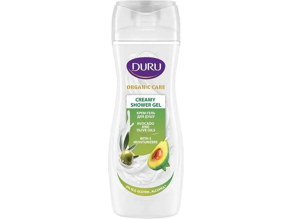 Крем-гель для душу DURU 250мл Organic Care Олії авокадо та оливи