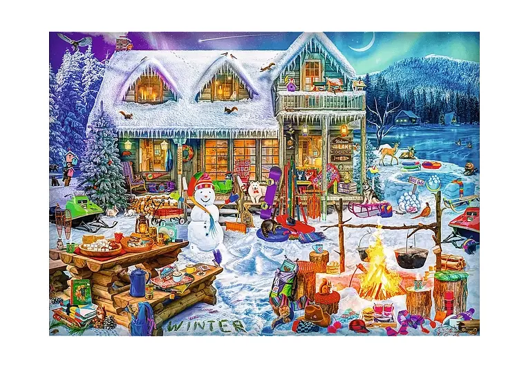 Пазл "Зимовий час" 1000 елементів 10948 Trefl XMAS, в коробці (5900511109481) - фото 2