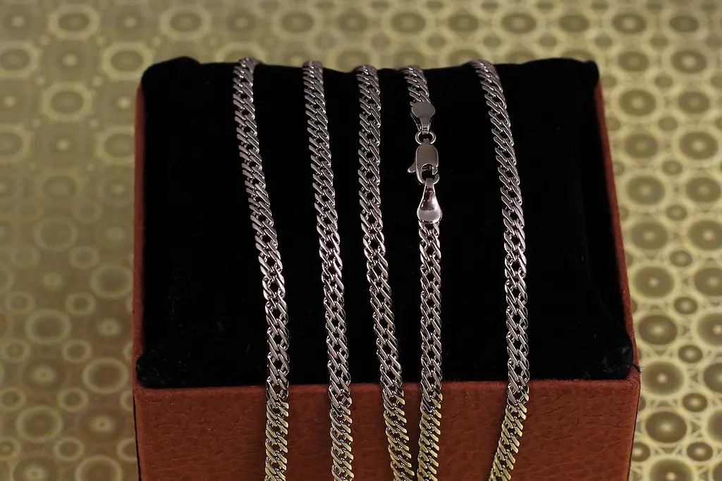 Ланцюг Xuping Jewelry ромб 55 см 4 мм сріблястий