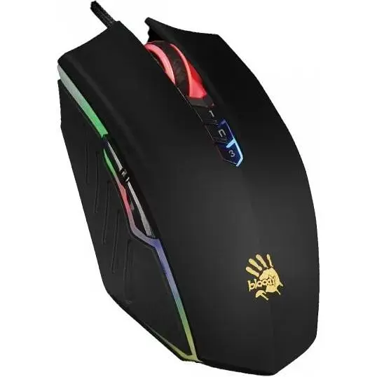 Миша A4Tech Bloody A70A USB matte black - фото 2