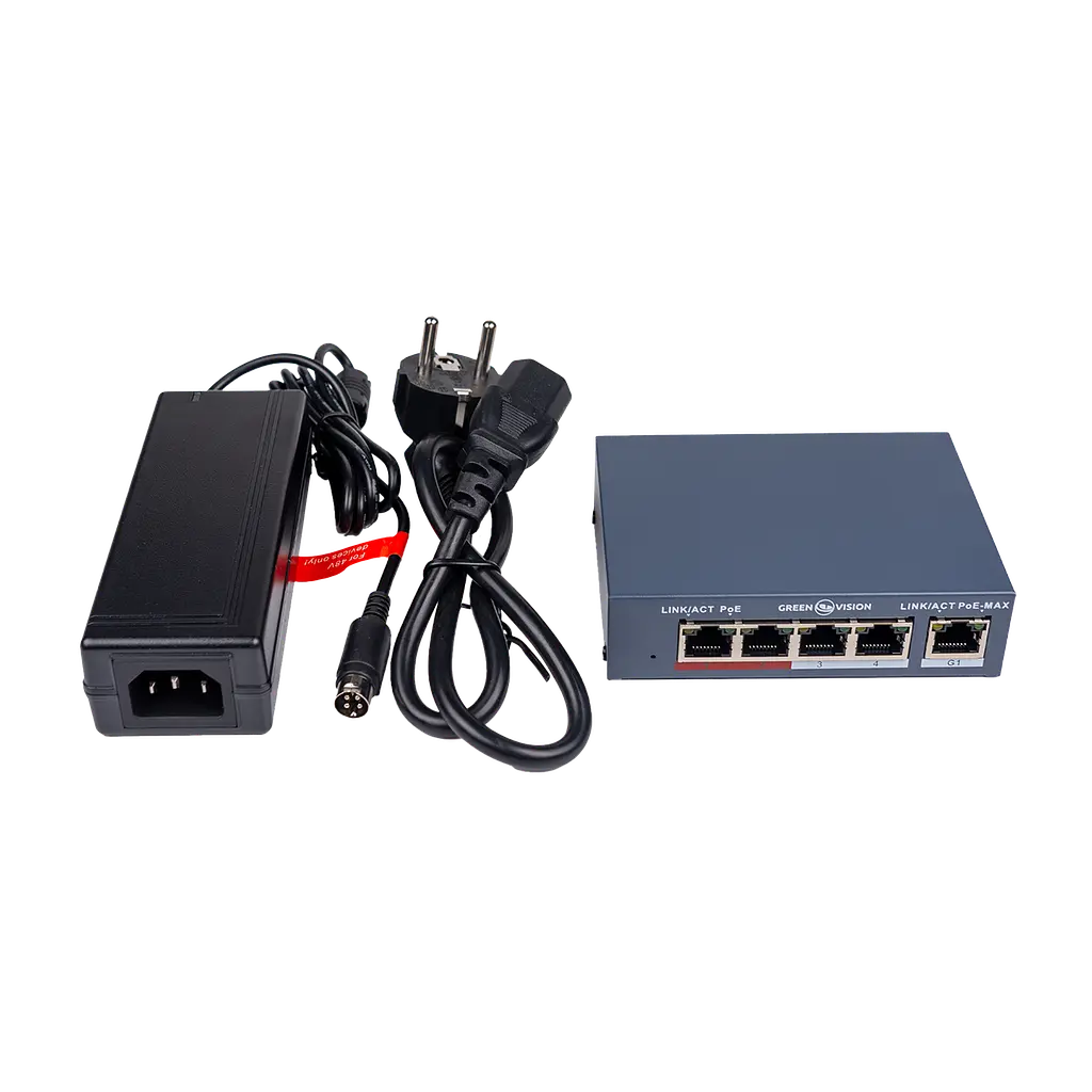 Комутатор мережевий POE GV-017-AI-4+1P - фото 4