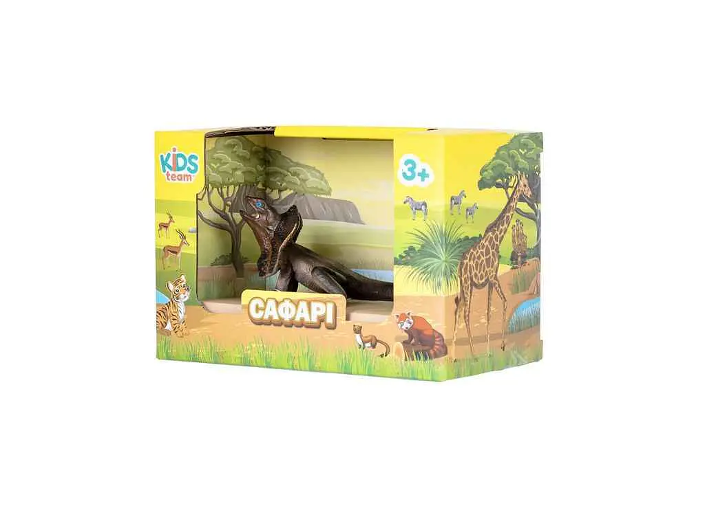 Фігурка KIDS TEAM ANIMALS тварини "Сафарі" Q9899-A51 Плащоносна Ящірка - фото 2