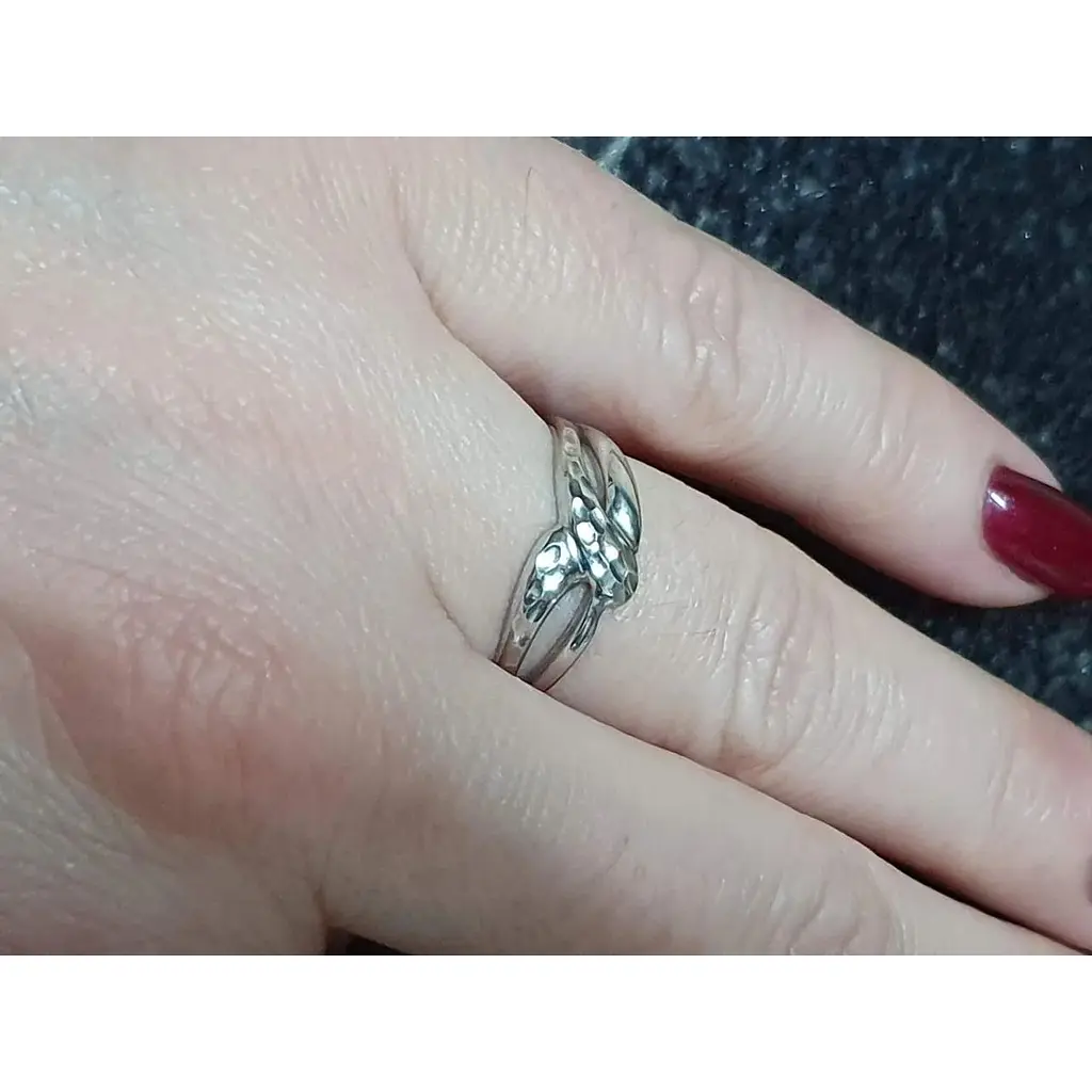 Срібне кільце Tango з алмазною гранню. 310177С 17 - фото 2