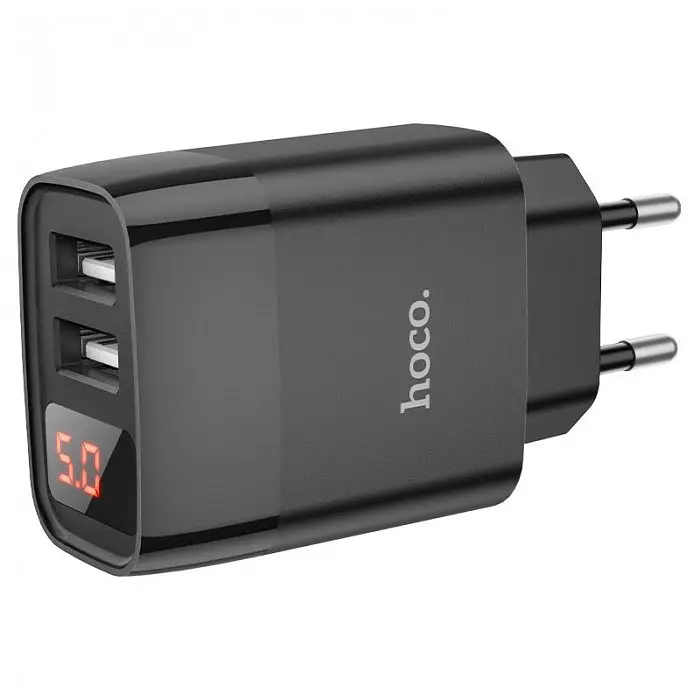 Зарядное устройство 220В 2 USB с кабелем USB с экраном - фото 3