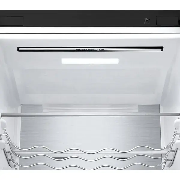Холодильник LG с нижним морозильным отделением 203x60х68 холод.отд. 277 л мороз.отд. 110л 2дв. А++ NF инв. диспл. внеш. зона светильников Metal Fresh черный - фото 7