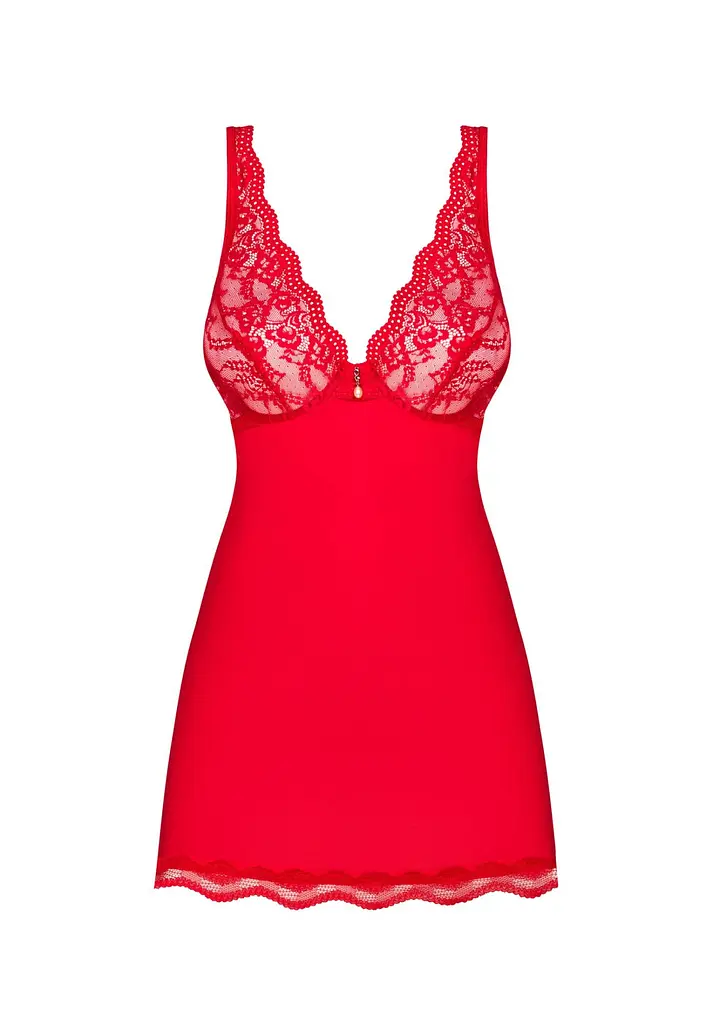 Комплект білизни Obsessive Luvae L/XL червоний - фото 5