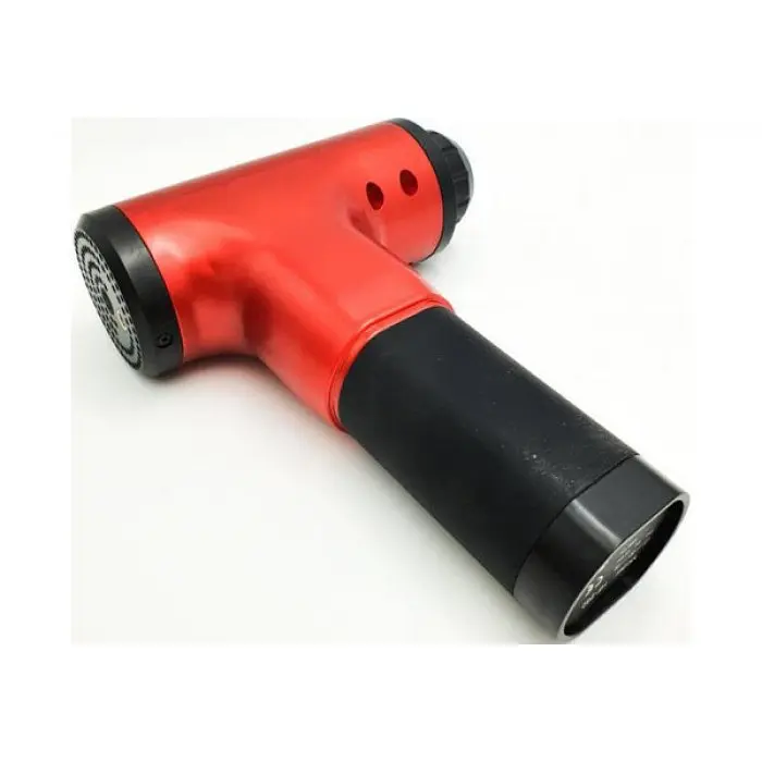 Масажер Акумуляторний для тіла м'язовий портативний ручний 4 насадки Fascial Gun KH-320 червоний - фото 5