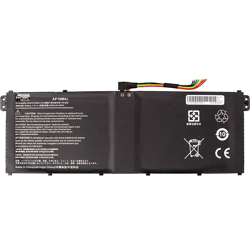 Аккумулятор PowerPlant для ноутбуков ACER Aspire 3 A314-33 (AP16M4J) 7.4V 4800mAh - фото 2