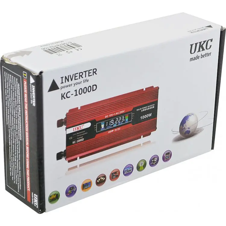 Преобразователь AC/DC UKC KC-1000D 1000W 12V + lcdn (43253-1000D_989) - фото 6