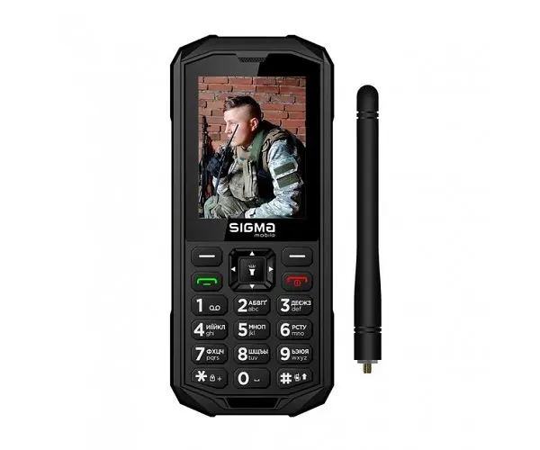 Телефон защищенный Sigma X-treme Pa68 WAVE 2.4" черный (4827798466612) - фото 3