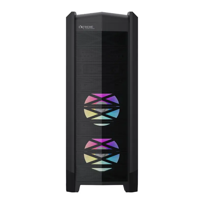 Корпус GameMax Dragon Knight 2 Black без БЖ Full Tower для E-ATX / ATX / Micro ATX / Mini-ITX 1xType-C / 2xUSB 3.0 / 2xUSB 2.0 макс. CPU - 170 мм / VGA - 420 мм 5x120 мм ARGB бічна панель із загартованого скла вбудований картридер та док-станція - фото 2