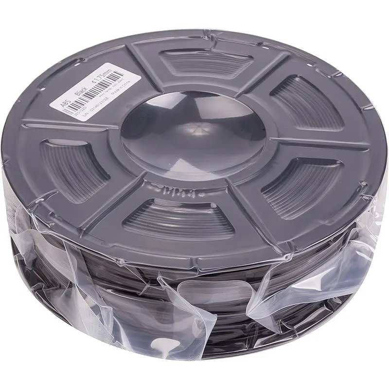 ABS-пластик PowerPlant Filament для 3D-принтера 1.75 мм 1 кг, чорний (PT812851)